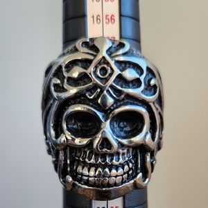 Stainless Steel Skull 💀 Biker Ring